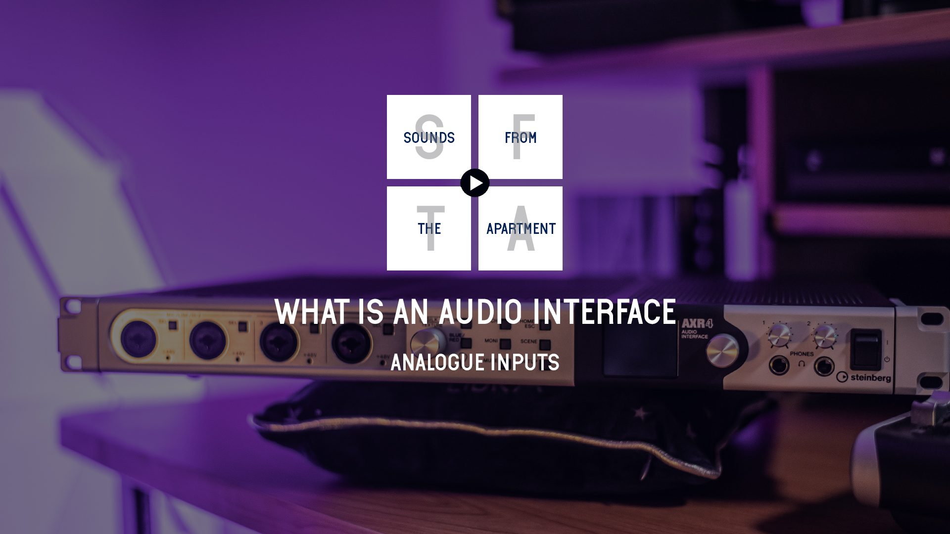 What is an audio interface analogue inputs sounds from the apartment