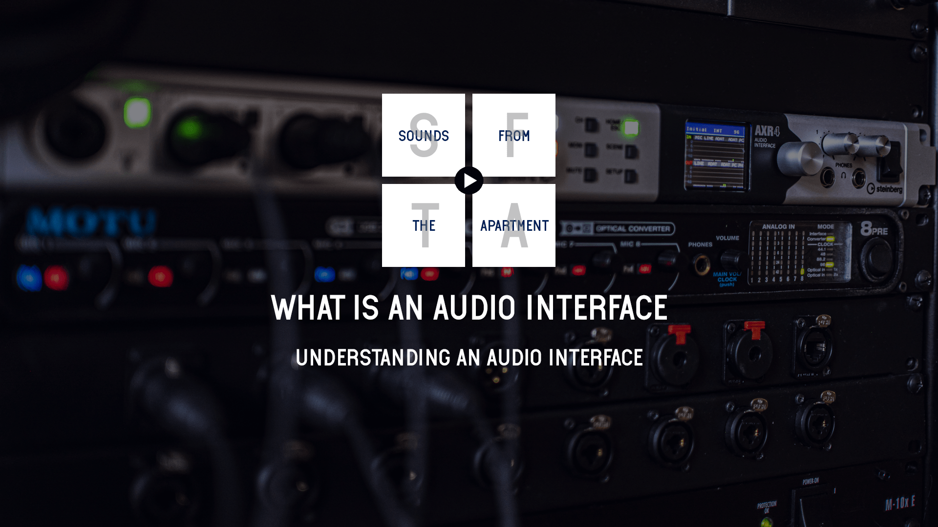 What is an audio interface understanding sounds from the apartment