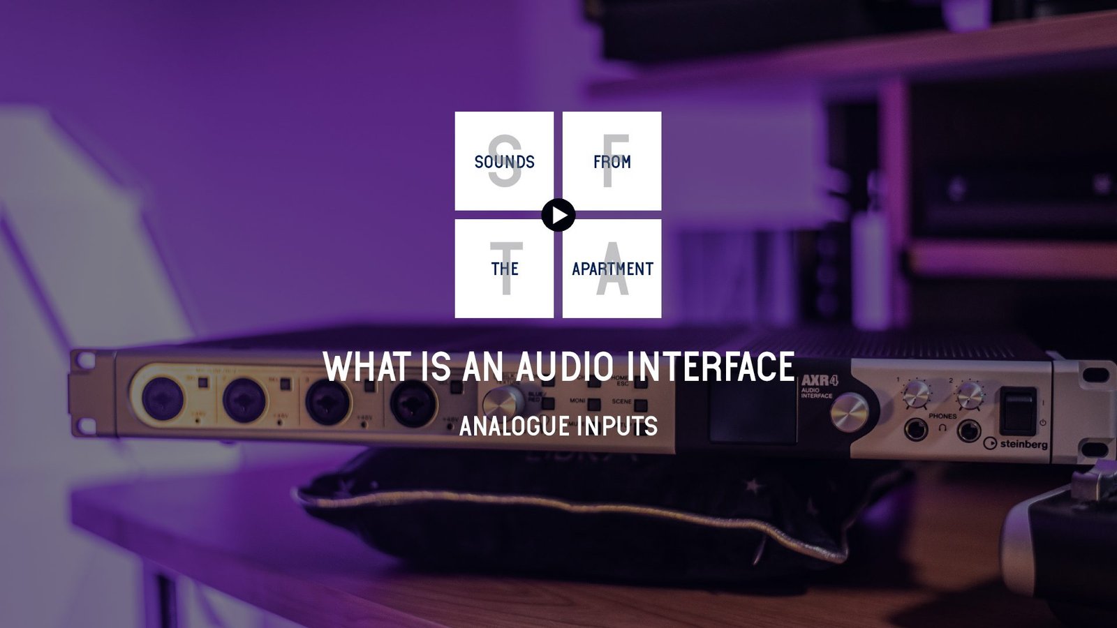 What is an audio interface analogue inputs sounds from the apartment
