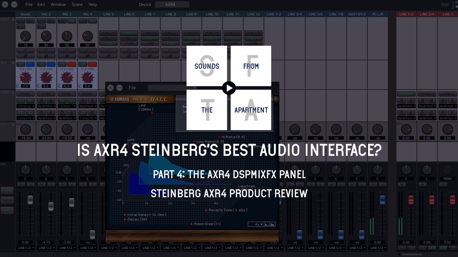 AXR4-Part4 Steinberg AXR4 product review part 4 sounds from the apartment