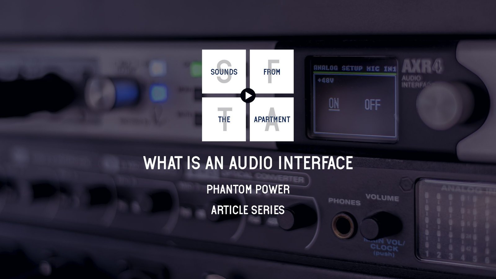 What is an audio interface phantom power sounds from the apartment